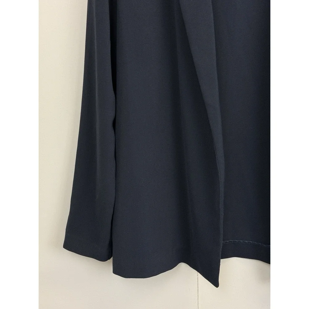 Philosophy Republic Clothing Women's Blazer Sz 10 Navy Blue Workwear Long Sleeve